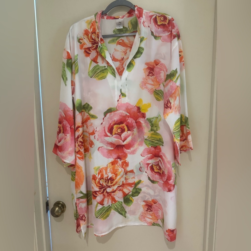 Floral Print Kaftan Lounger